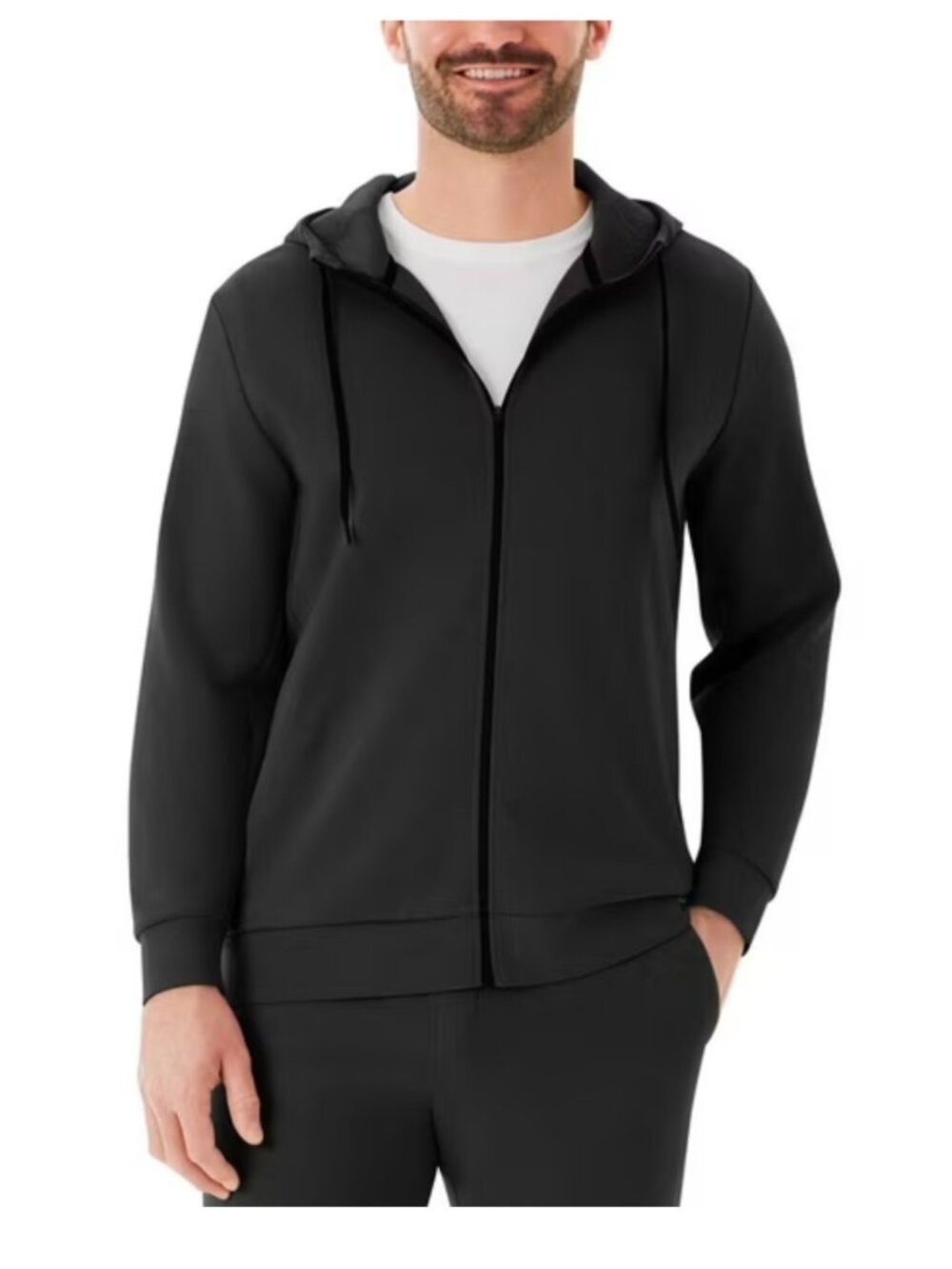 NWOT Member's Mark Men's Black Active Full Zip Hoodie Size M